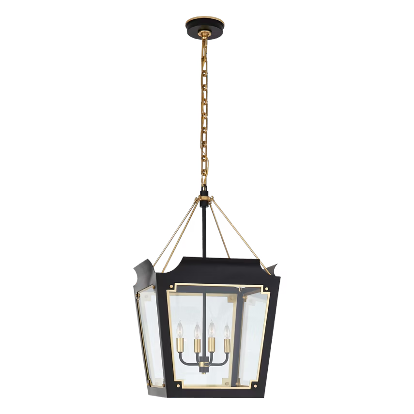 OPEN BOX - Julie Neill Caddo 4 Light Lantern Pendant Ceiling Light