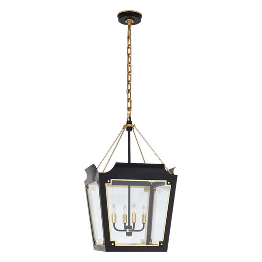 OPEN BOX - Julie Neill Caddo 4 Light Lantern Pendant Ceiling Light